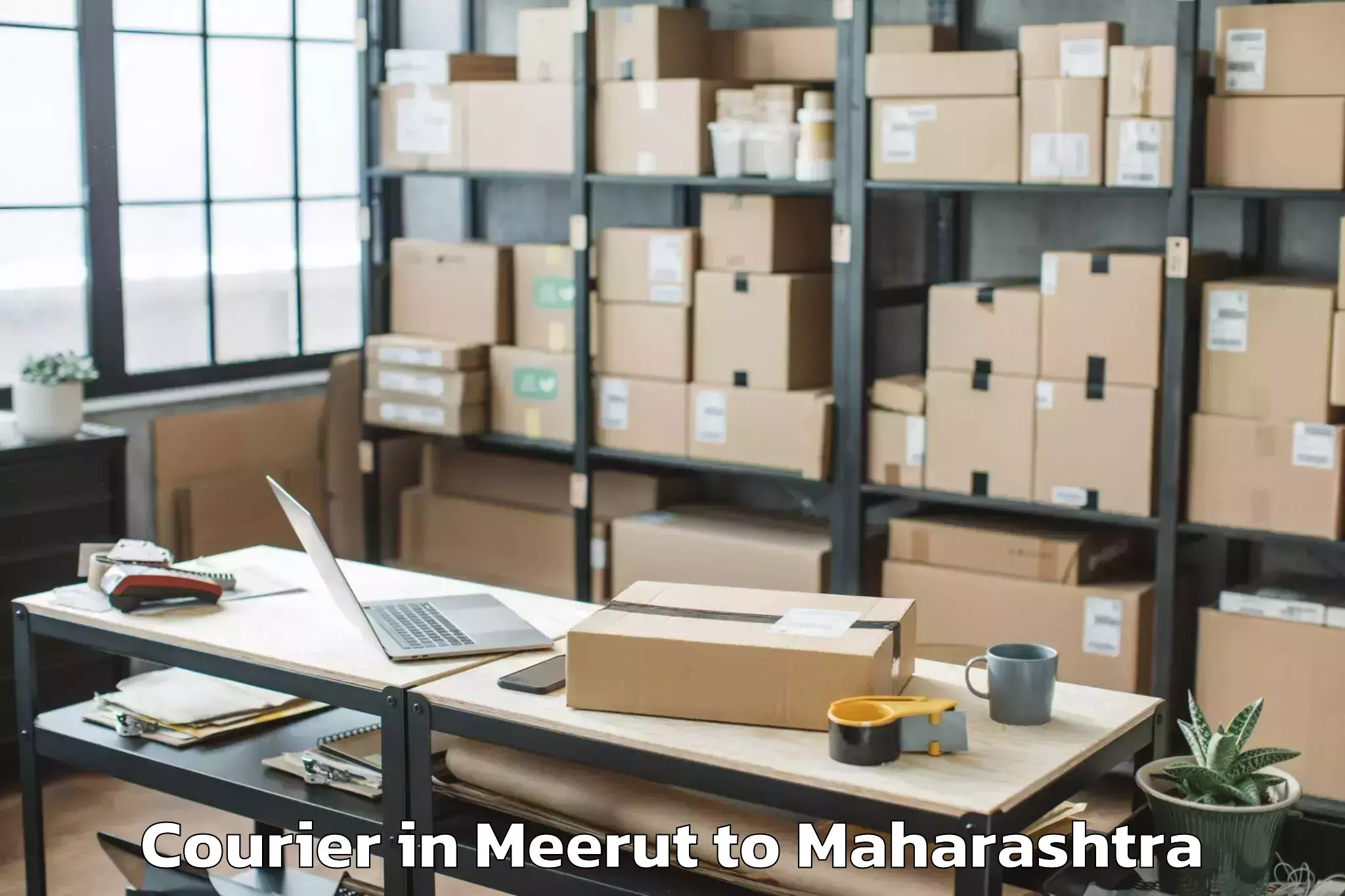 Book Your Meerut to Mhasla Courier Today